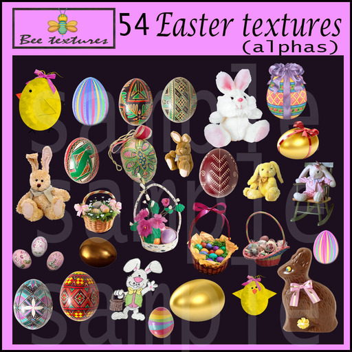 54 easter textures/alpha textures easter textures