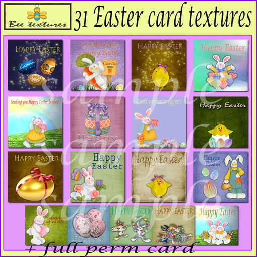 31 Easter card textures+card  - easter textures