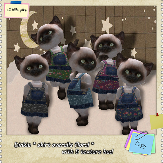 Dinkie * Overal skirt  * 2 with hud 5 txt