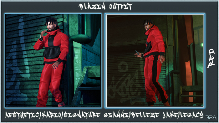 R2A-BLAZIN OUTFIT RED