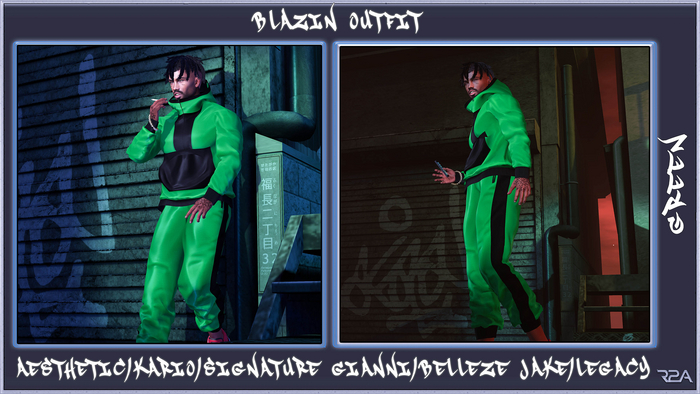 R2A-BLAZIN OUTFIT GREEN