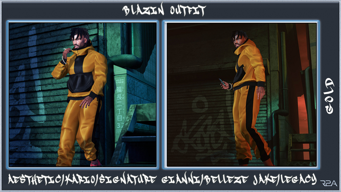 R2A-BLAZIN OUTFIT GOLD