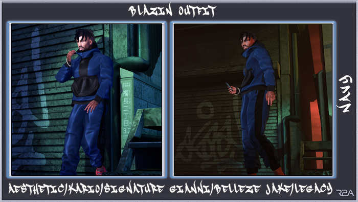 R2A-BLAZIN OUTFIT NAVY