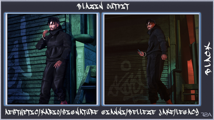 R2A-BLAZIN OUTFIT BLACK
