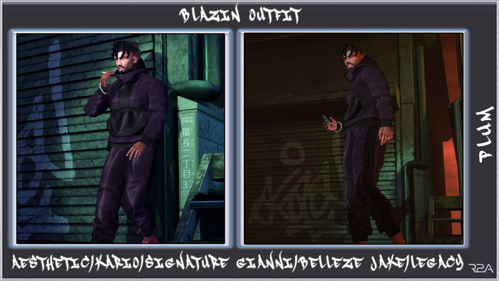 R2A-BLAZIN OUTFIT PLUM