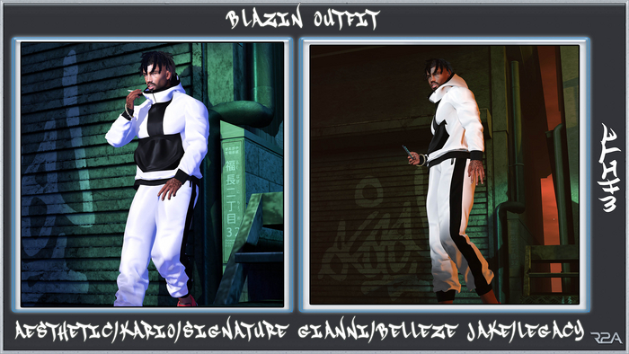 R2A-BLAZIN OUTFIT WHITE