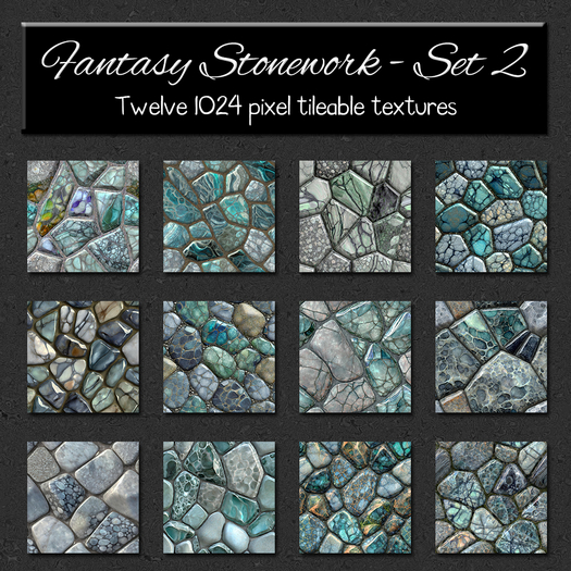 *Wallflowers* Fantasy Stonework - Set 2
