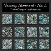 *Wallflowers* Fantasy Stonework - Set 2