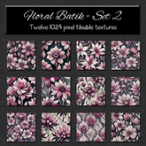 *Wallflowers* Batik Floral - Set 2