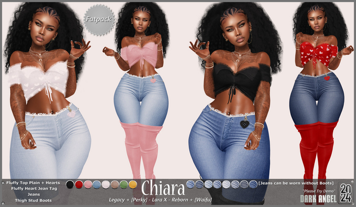 Dark Angel : Chiara Set - Fatpack [Legacy/Perky - Lara X - Reborn/Waifu]
