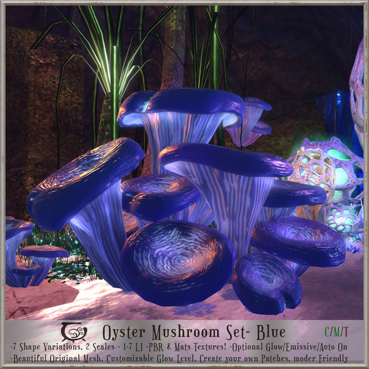 [CC] Oyster Mushroom Set- Blue