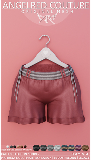 AngelRED Couture - Mesh Calli Shorts [Flamingo]
