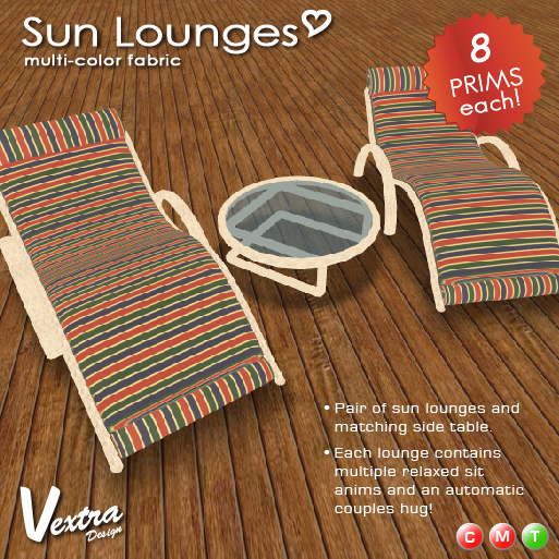 Charlene Deck Lounge ~ Multi-Color