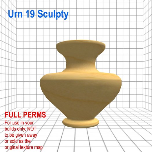 Urn19 Sculpty Map Full Perms