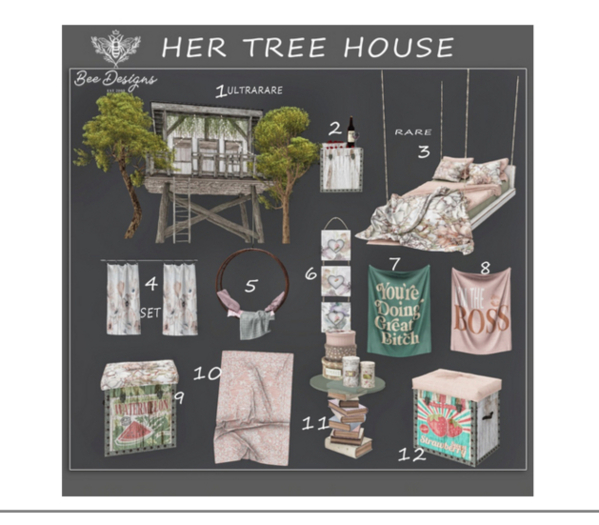 03 *Bee designs* Her Tree House RARE