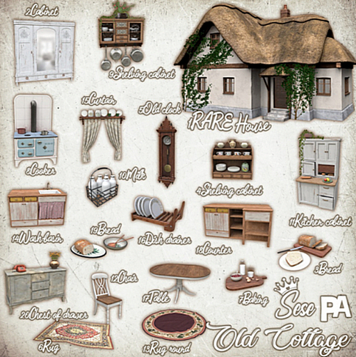 1. Sese & PA - Old Cottage - House RARE