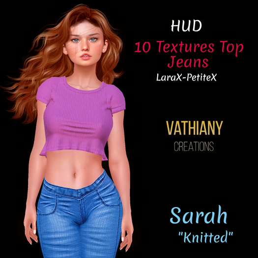 [V.C] Sarah top LaraX-PetiteX + HUD Pack knitted
