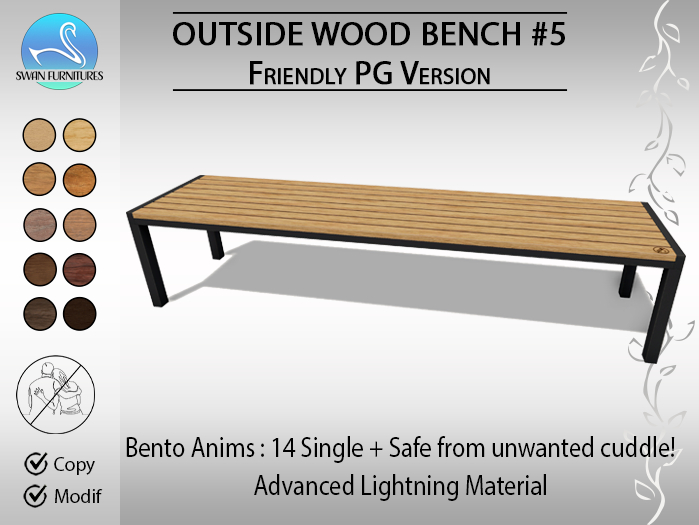 [SF] Outside Wood Bench #5 (FriendlyPG)