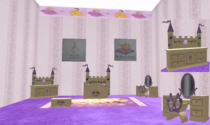 Castle Bedroom Set Boxed