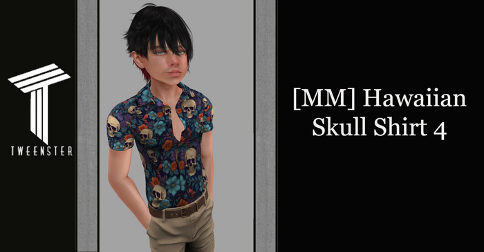[MM] Hawaiian Skull Shirt 4