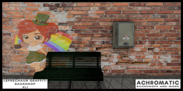 [A] Leprechaun Graffiti Backdrop