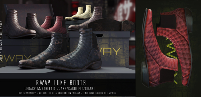 RWAY - Luke Boots Red