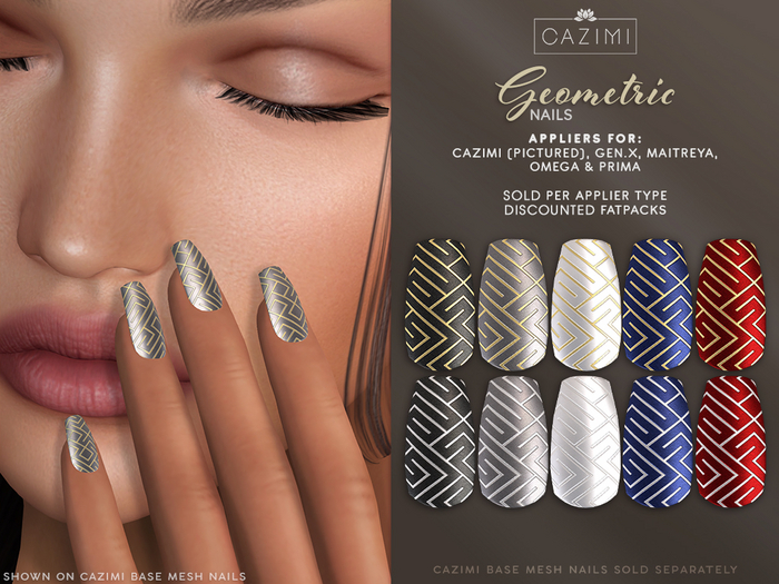 :CAZIMI: Geometric Nails - FATPACK
