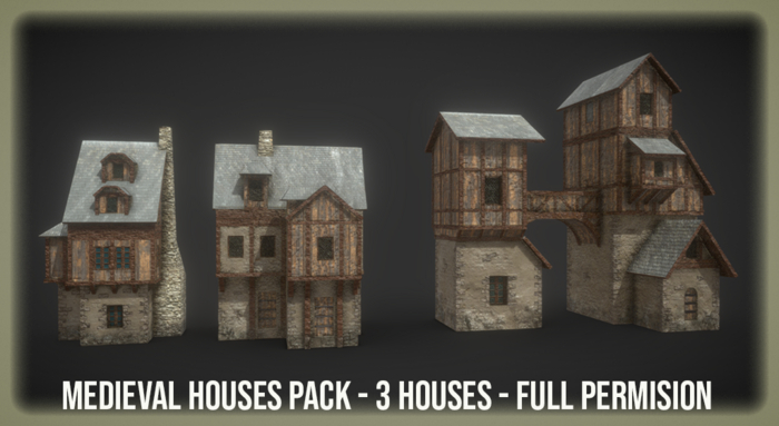 Medieval Houses 3  (Pack) - FULL PERM