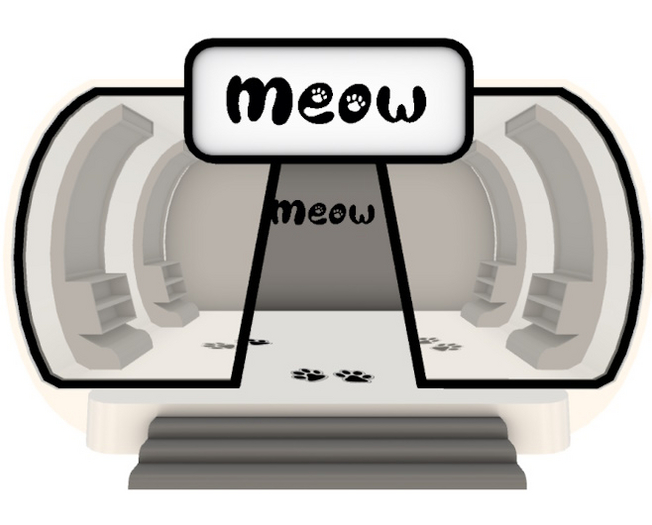 32 - Meow Cat SHOP UNFURNISHED RARE