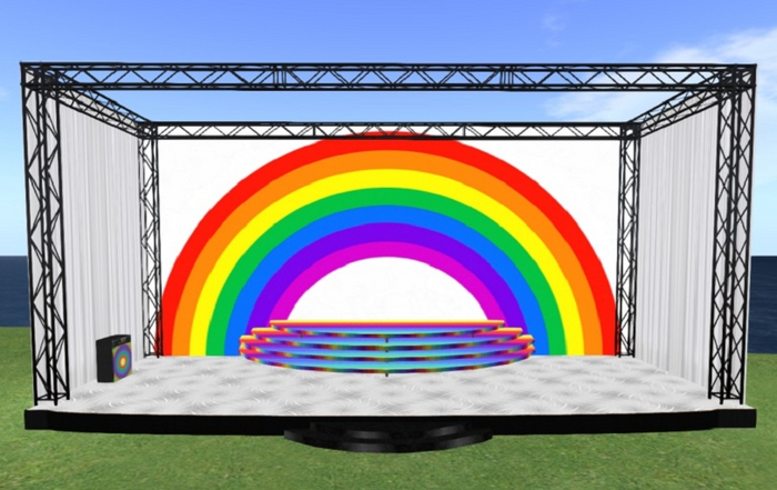 Rainbow Mini Club Stage - white