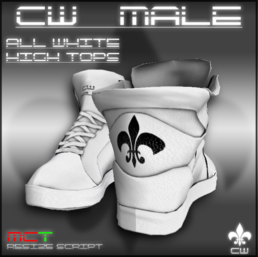 .:CW MALE:. White High Tops