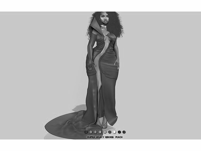 DEMO{ABC} Kadira Glamor Slit Gown