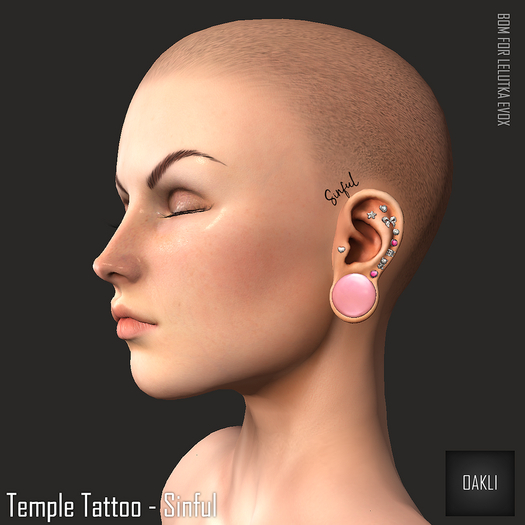 [OAKLI] Temple Tattoo - Sinful