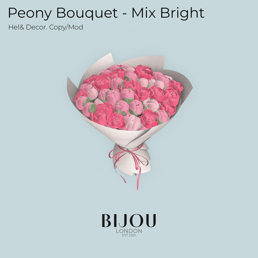 BIJOU :: Peony Bouquet - Mix Bright *add me*
