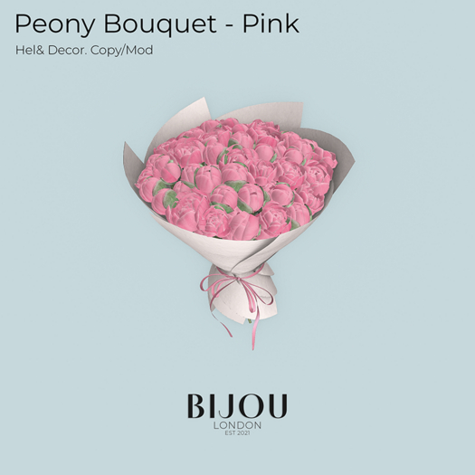 BIJOU :: Peony Bouquet - Pink *add me*
