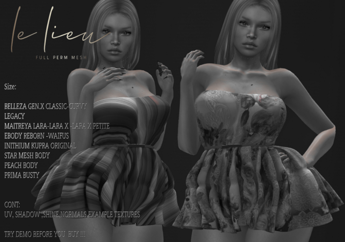 **LeLi**147**DRESS**FULL PERM MESH**DEMO