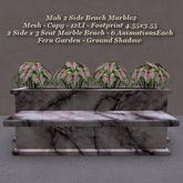 Mali 2 Side Bench Marble3