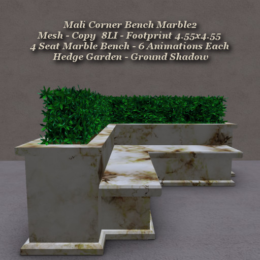 Mali Corner Bench Marble2