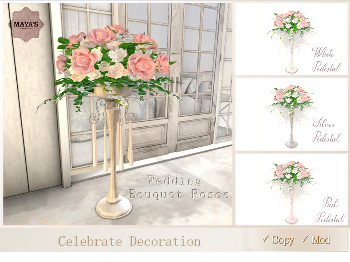 Wedding Centerpiece | Pink Roses