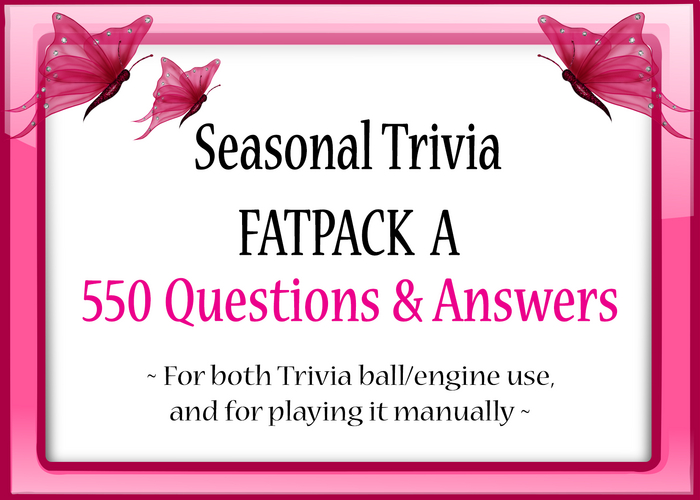 *Butterflies & Unicorns* ~ Seasonal Trivia FATPACK A (Unpack)