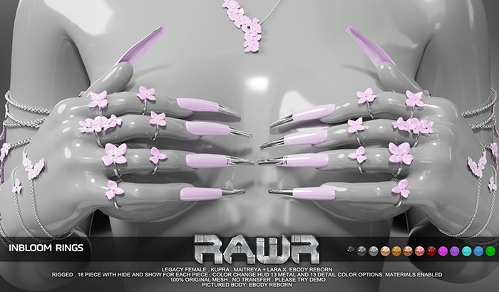 RAWR! Inbloom Rings (add me)