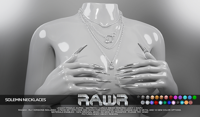 RAWR! Solemn Necklaces DEMO (add me)