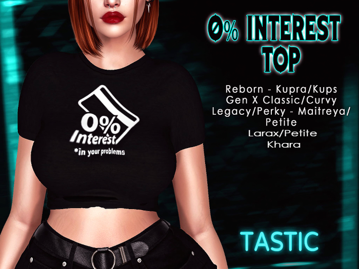Tastic-0% Interest Top SALE!