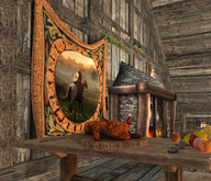 wall tapestry Fantasy Valhalla rider her