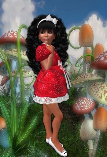 *YS* Kids - Roxi minidress - Red