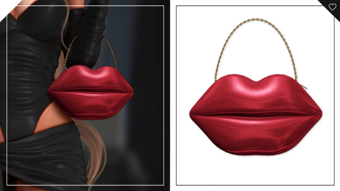 Havoc . Amora Lip Handbags . Red
