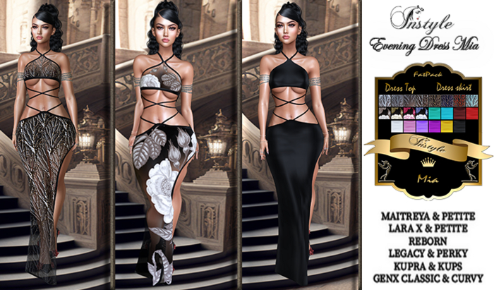 Sale !! InStyle .::Evening Dress Mia::.. HUD FATPACK