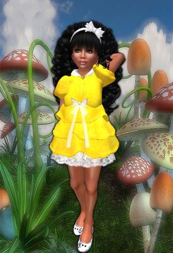 *YS* Kids - Roxi minidress - Yellow