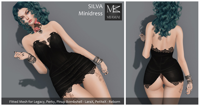 Miamai_Silva Minidress DEMO_For Legacy, Pinup x Bombshell, Perky - LaraX, PetiteX - Reborn