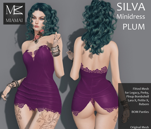 Miamai_Silva Minidress Plum